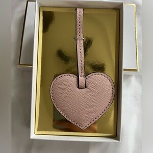 Michael Kors Ballet Pink Leather Heart Keychain